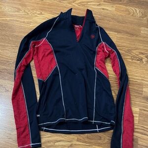 Red/Navy Ariat Quarter Zip Top